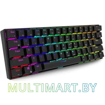 Клавиатура Royal Kludge RK61 RGB (черный, RK Brown) картинка 2